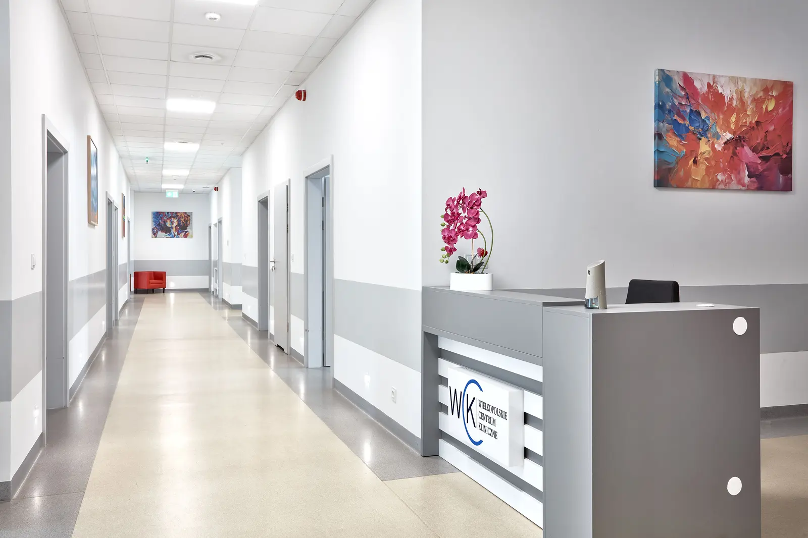 Stanowisko rejestracji pacjentów WCK